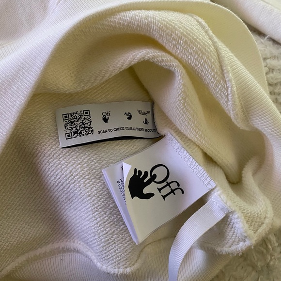 Authentic OFF WHITE ™️ Basic pullover white hoodie